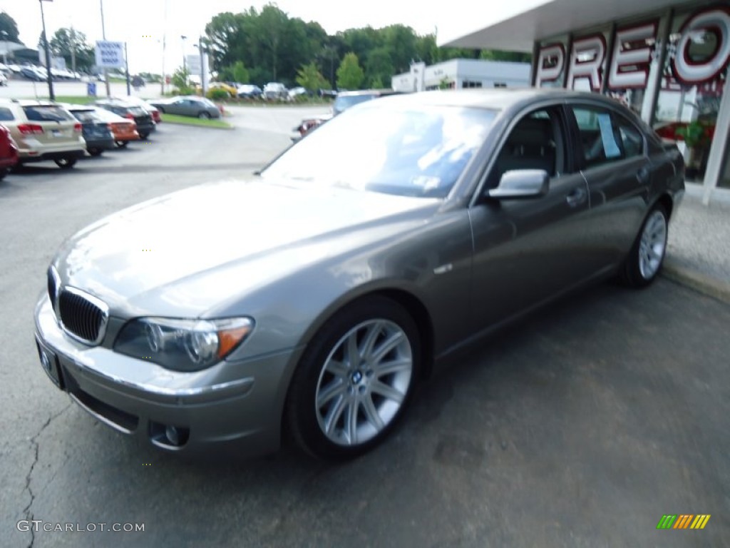 2006 7 Series 750i Sedan - Sterling Grey Metallic / Basalt Grey/Flannel Grey photo #2