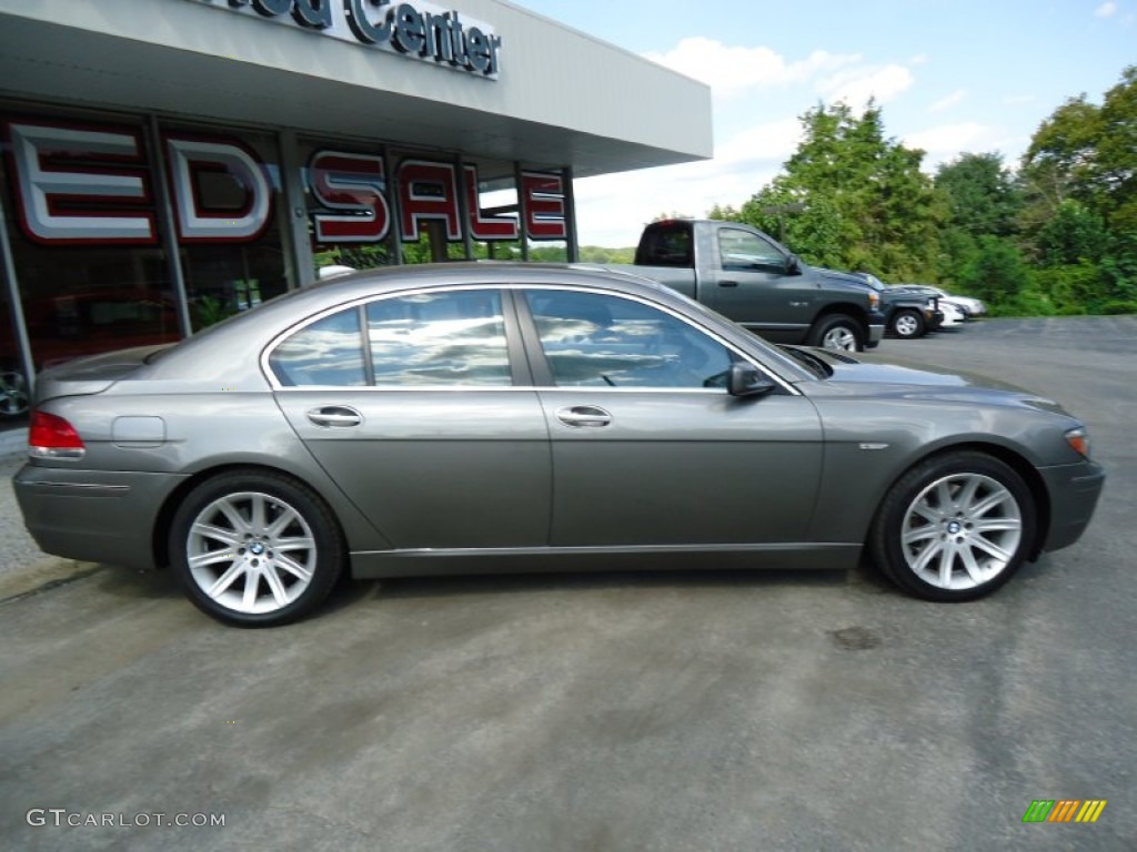 2006 7 Series 750i Sedan - Sterling Grey Metallic / Basalt Grey/Flannel Grey photo #5