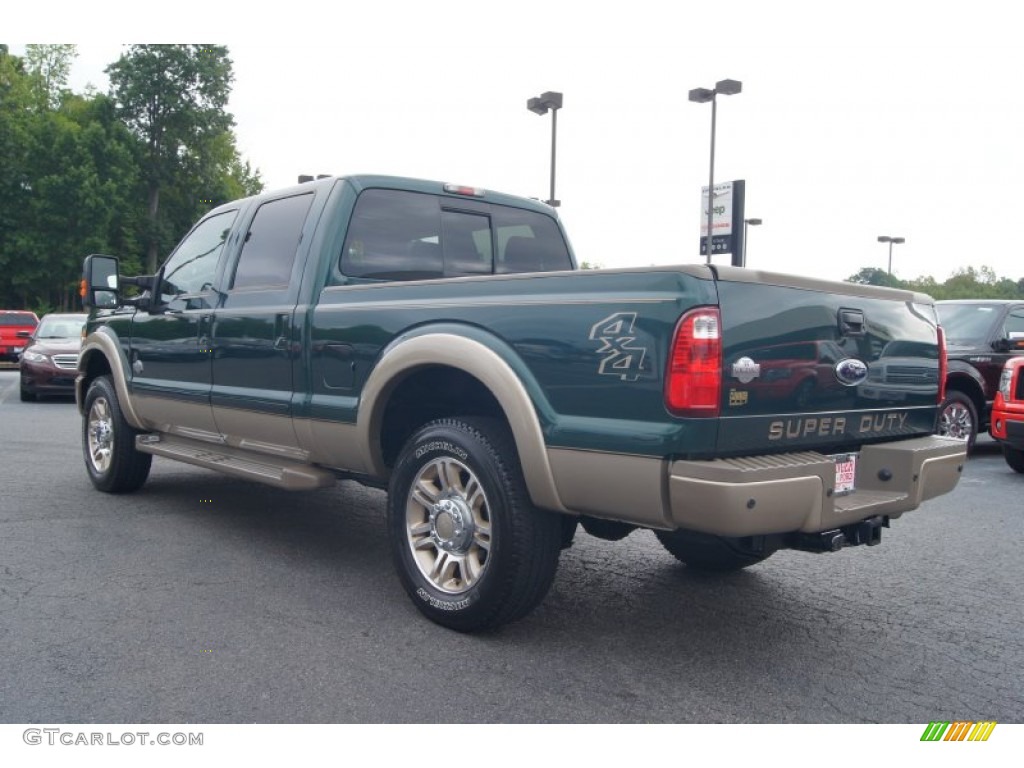 Forest Green Metallic 2011 Ford F250 Super Duty King Ranch Crew Cab 4x4 Exterior Photo #70087203