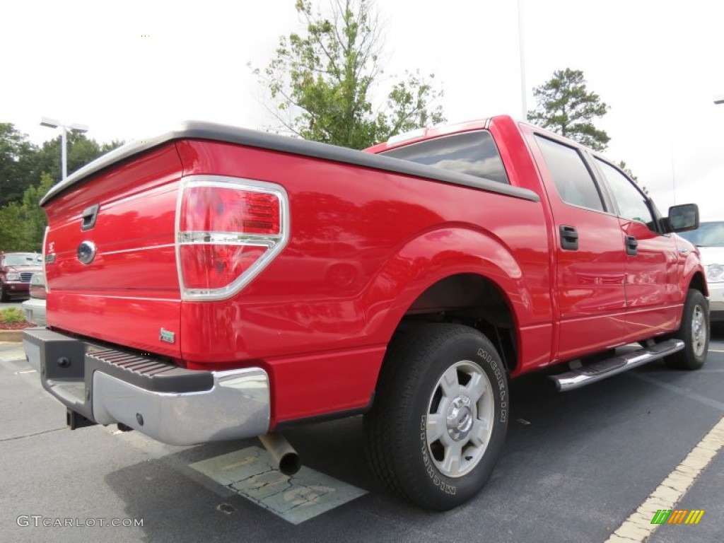 Vermillion Red 2010 Ford F150 XLT SuperCrew Exterior Photo #70087593