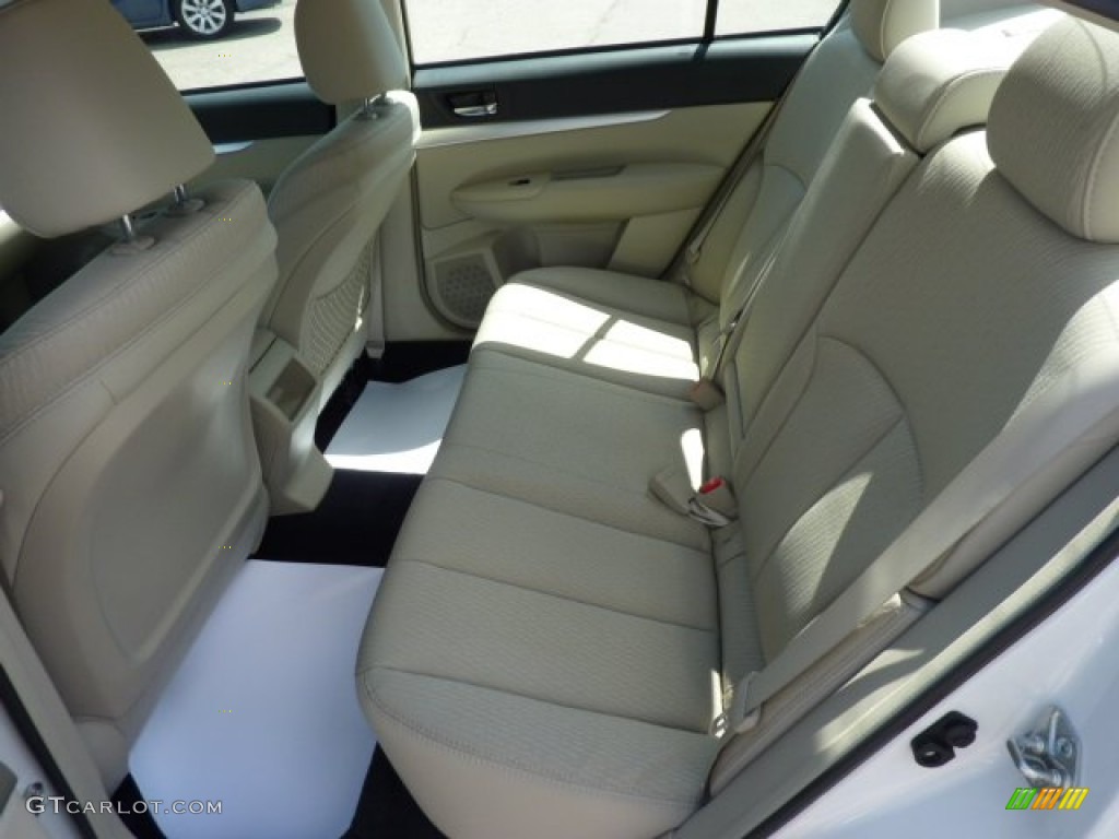 2010 Legacy 2.5i Premium Sedan - Satin White Pearl / Warm Ivory photo #13
