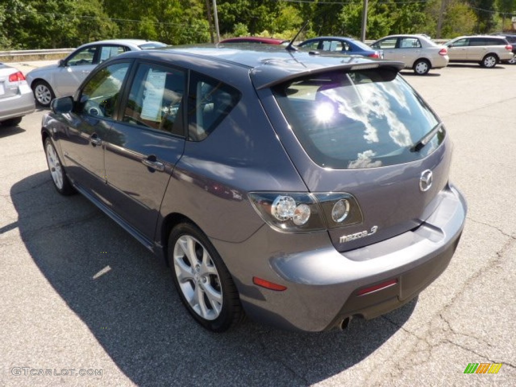 2009 MAZDA3 s Grand Touring Hatchback - Galaxy Gray Mica / Black photo #5