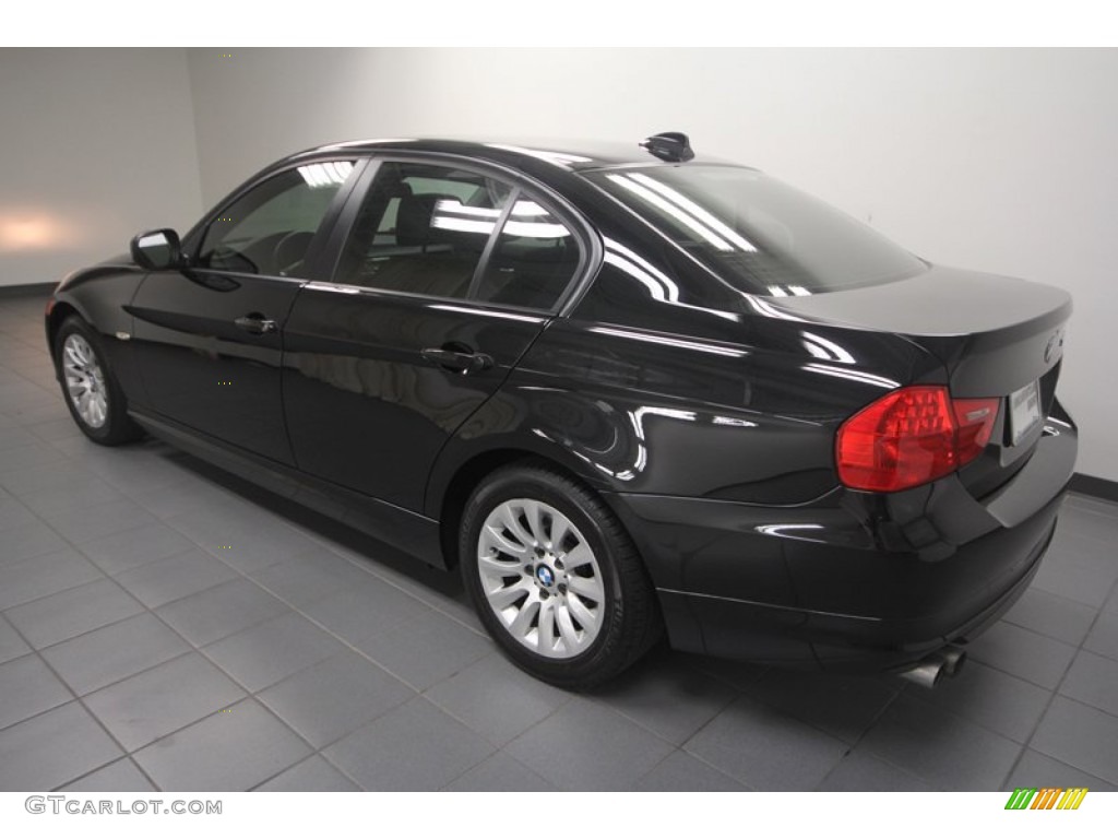 2009 3 Series 328i Sedan - Black Sapphire Metallic / Black photo #5