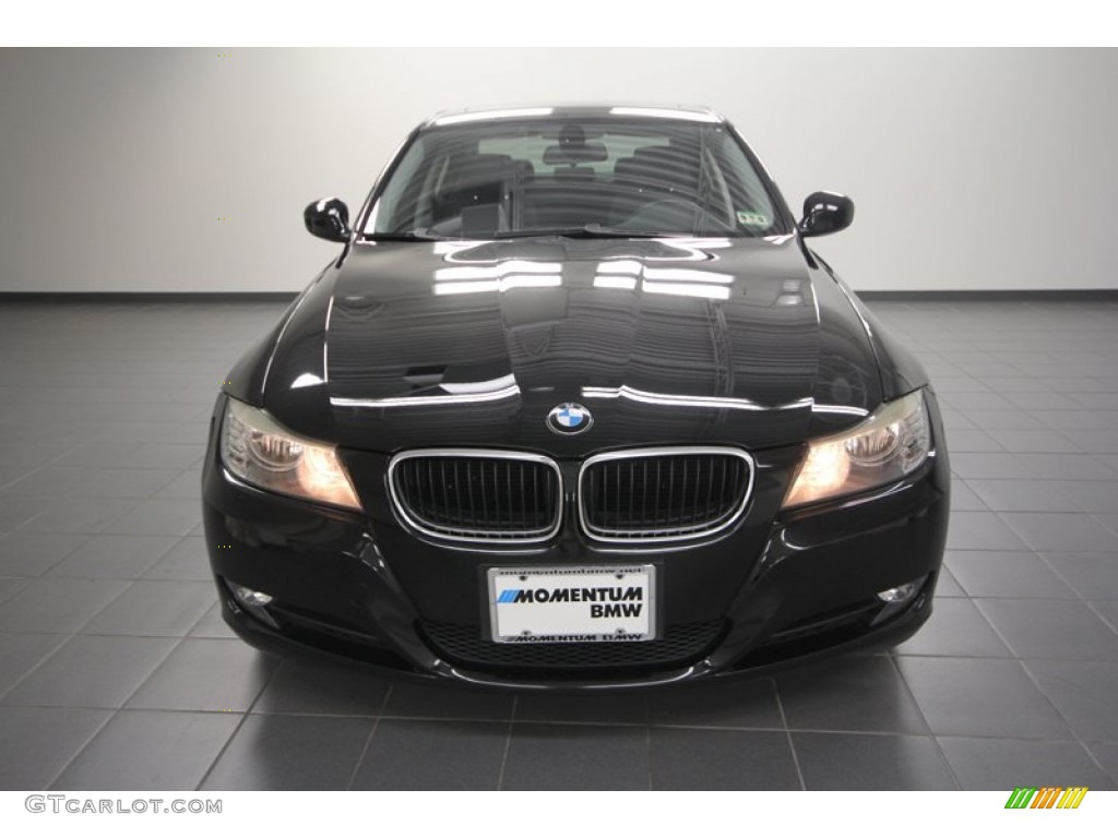 2009 3 Series 328i Sedan - Black Sapphire Metallic / Black photo #6