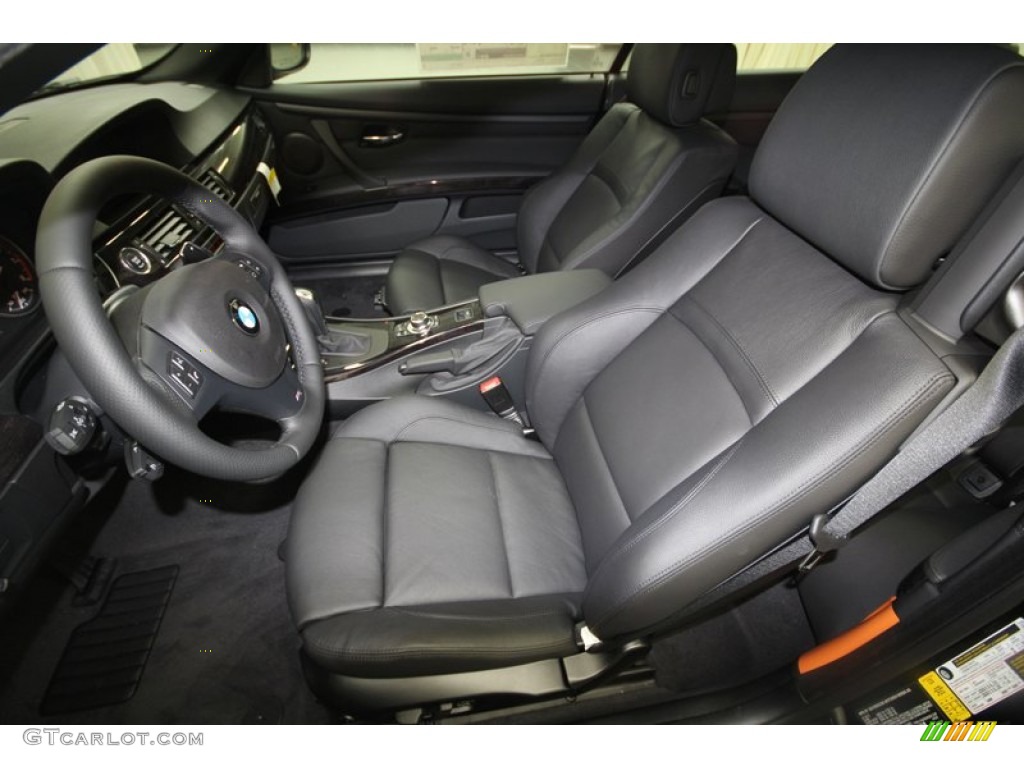 Black Interior 2013 BMW 3 Series 335i Convertible Photo #70089852