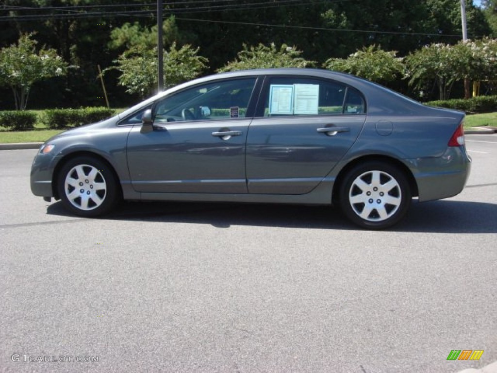 Polished Metal Metallic 2009 Honda Civic LX Sedan Exterior Photo #70090689