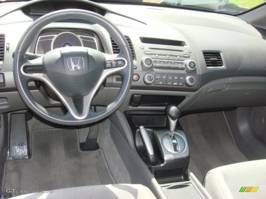 2009 Honda Civic LX Sedan Gray Dashboard Photo #70090764