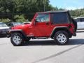 2004 Flame Red Jeep Wrangler Sport 4x4  photo #3