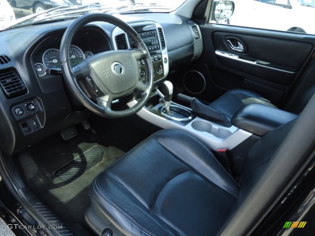 Black Interior 2007 Mercury Mariner Premier 4WD Photo #70091124