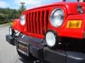2004 Flame Red Jeep Wrangler Sport 4x4  photo #22