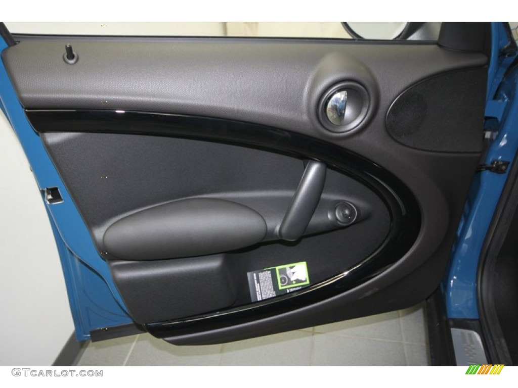 2012 Mini Cooper S Countryman Carbon Black Door Panel Photo #70091357