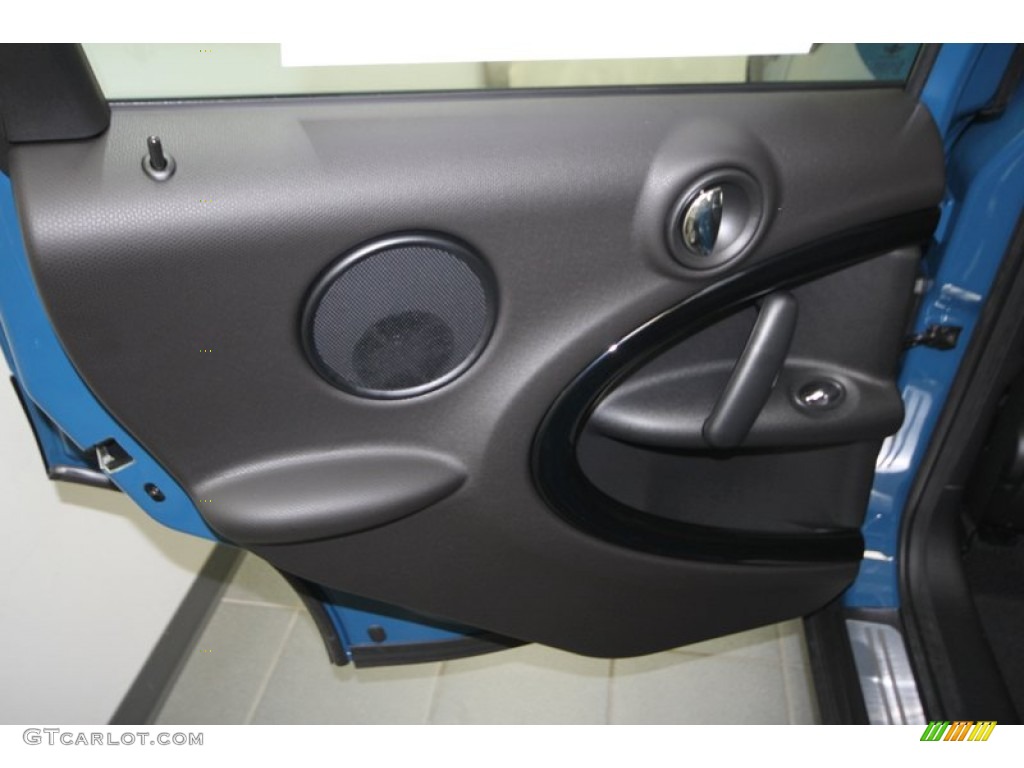 2012 Mini Cooper S Countryman Carbon Black Door Panel Photo #70091454