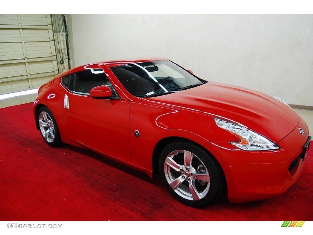 Solid Red Nissan 370Z