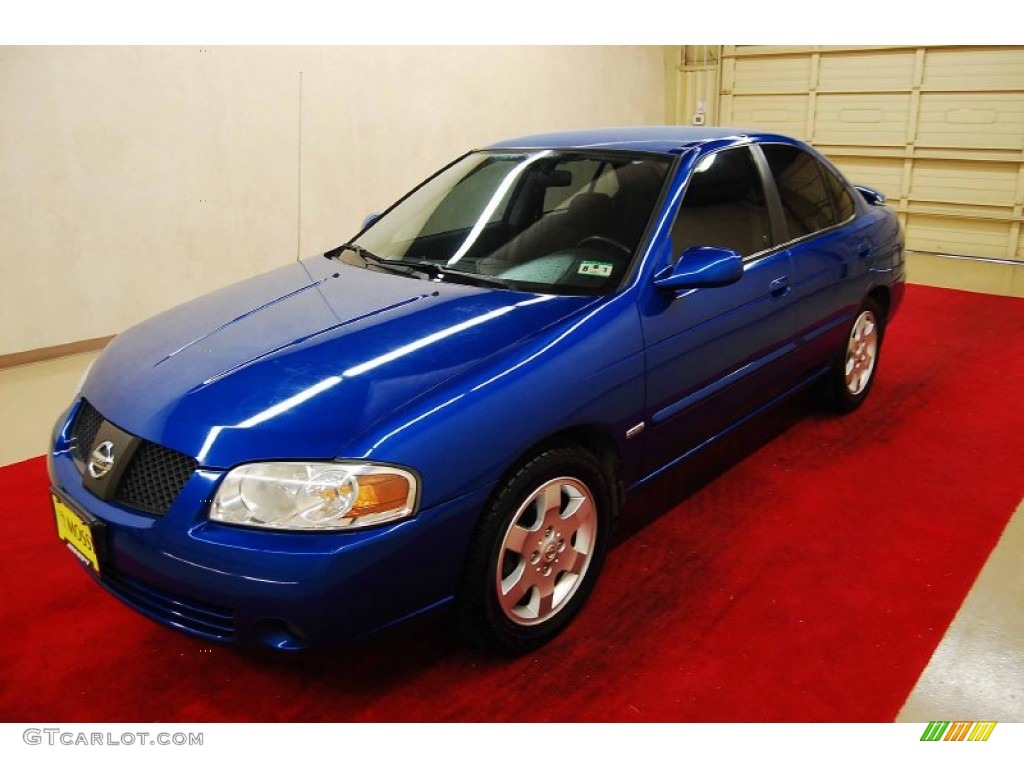 2006 Sentra 1.8 S Special Edition - Sapphire Blue Metallic / Charcoal photo #3