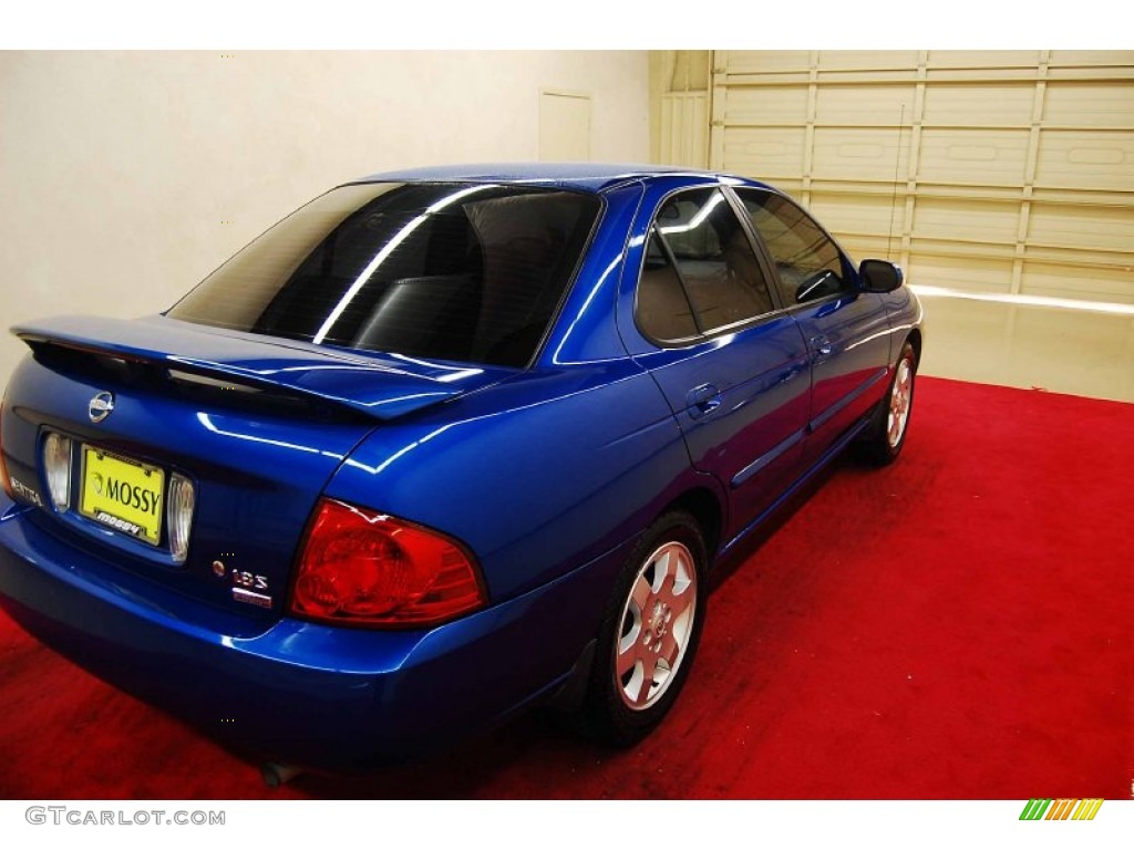 2006 Sentra 1.8 S Special Edition - Sapphire Blue Metallic / Charcoal photo #6