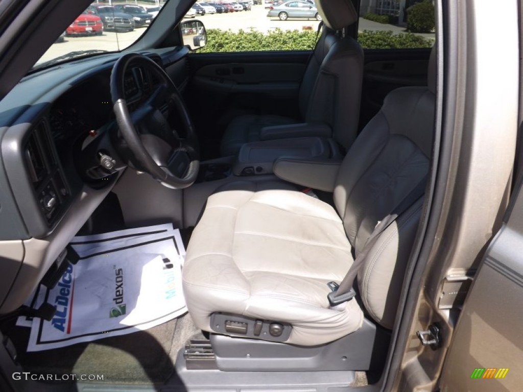 2002 Suburban 1500 LT - Light Pewter Metallic / Tan photo #12