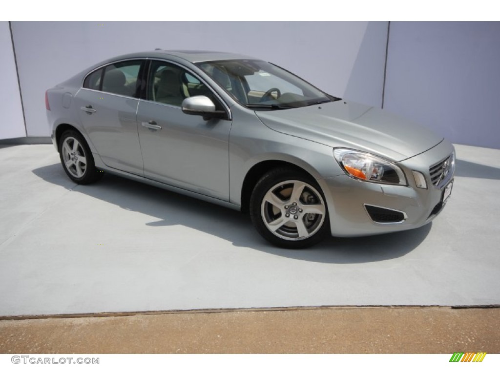 2013 S60 T5 AWD - Electric Silver Metallic / Soft Beige photo #1