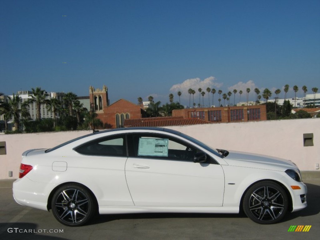 Polar White 2013 Mercedes-Benz C 250 Coupe Exterior Photo #70093707