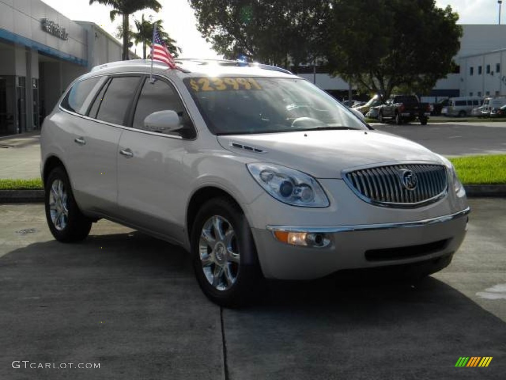 2008 Enclave CXL AWD - White Diamond Tri Coat / Titanium/Dark Titanium photo #1