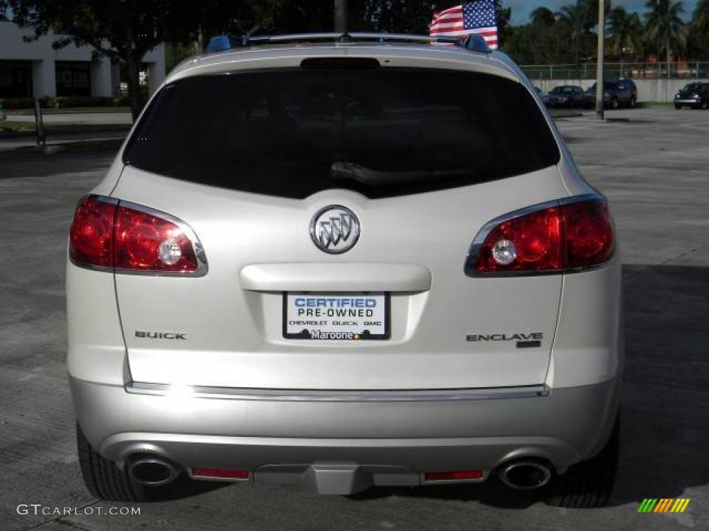 2008 Enclave CXL AWD - White Diamond Tri Coat / Titanium/Dark Titanium photo #4