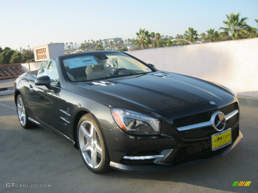 2013 SL 550 Roadster - Magnetite Black Metallic / Beige/Brown photo #1