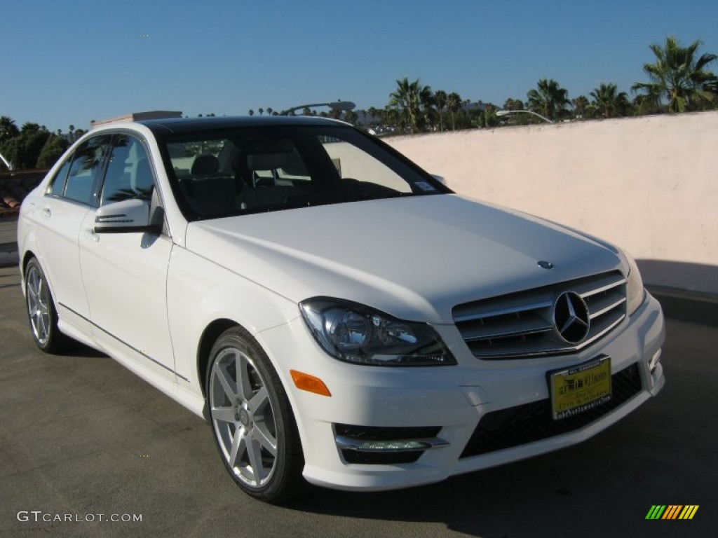 2013 C 350 Sport - Polar White / Ash/Black photo #1