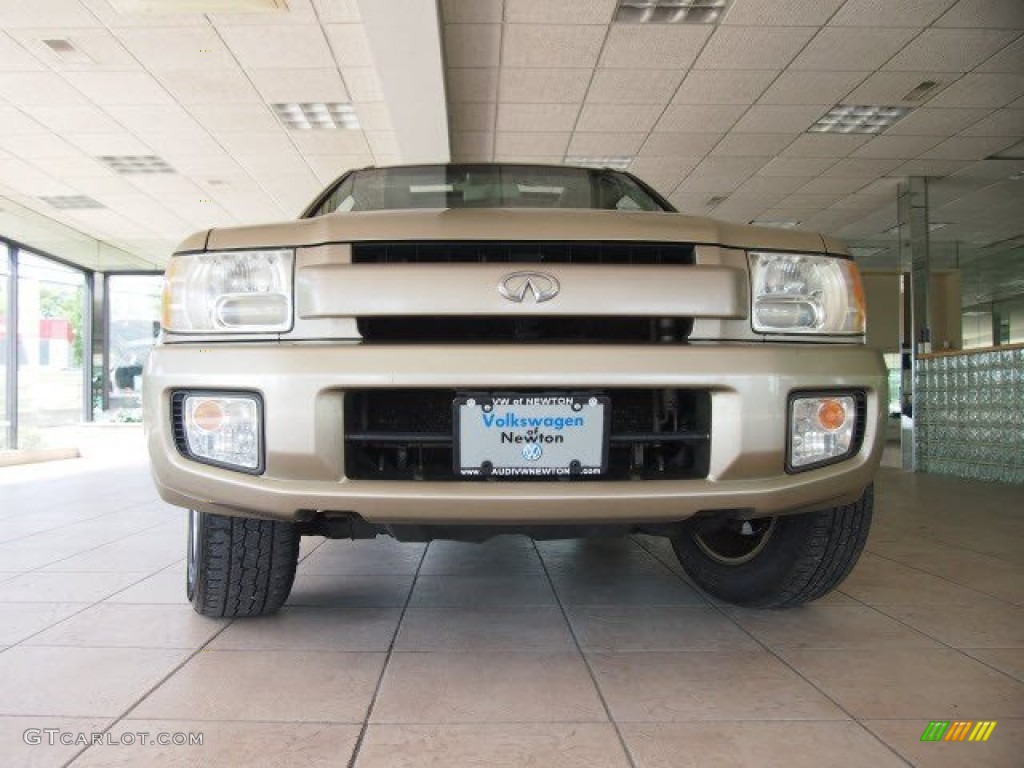 2002 QX4 4x4 - Golden Sand Metallic / Stone Beige photo #11