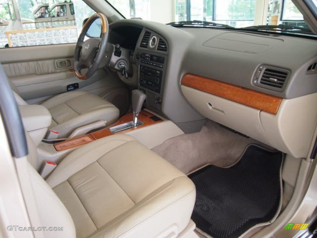 2002 QX4 4x4 - Golden Sand Metallic / Stone Beige photo #20