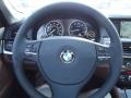 Cinnamon Brown 2013 BMW 5 Series 535i Sedan Steering Wheel