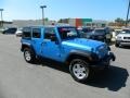 2010 Surf Blue Pearl Jeep Wrangler Unlimited Sport 4x4  photo #7