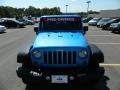 2010 Surf Blue Pearl Jeep Wrangler Unlimited Sport 4x4  photo #8