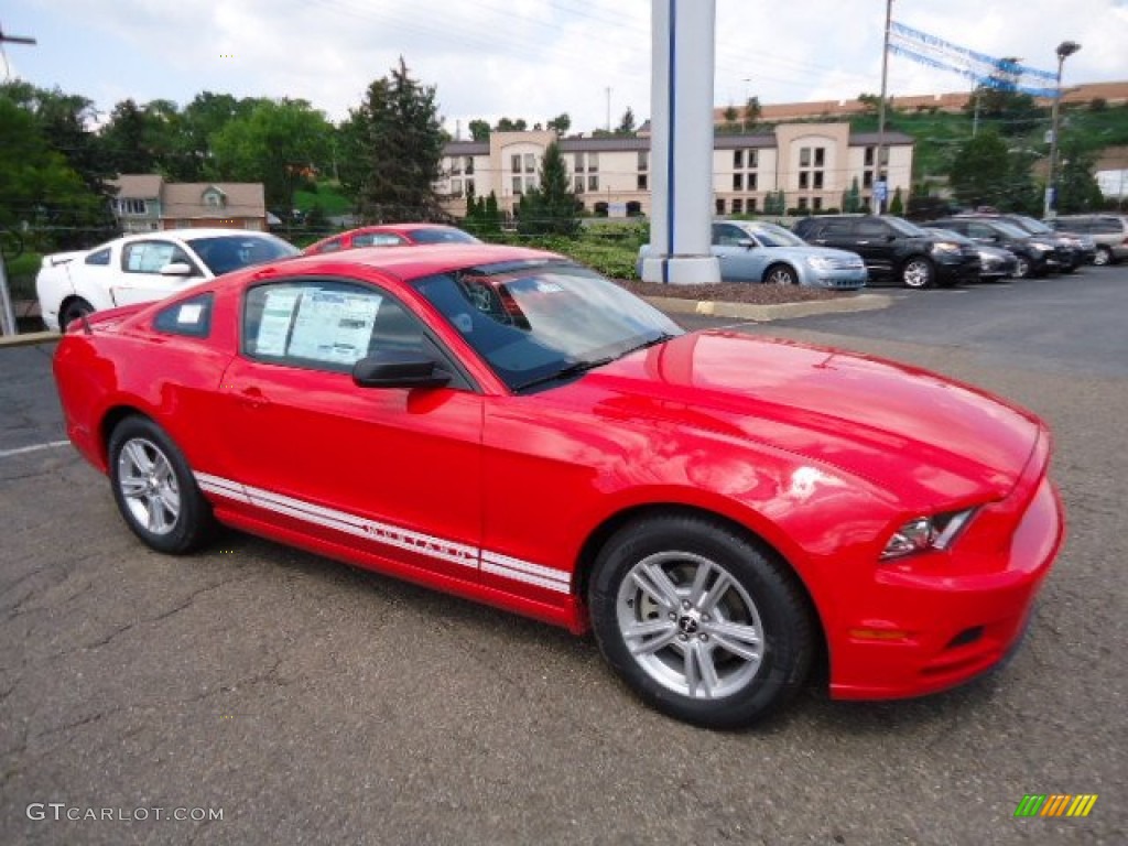 2013 Mustang V6 Coupe - Race Red / Charcoal Black photo #1