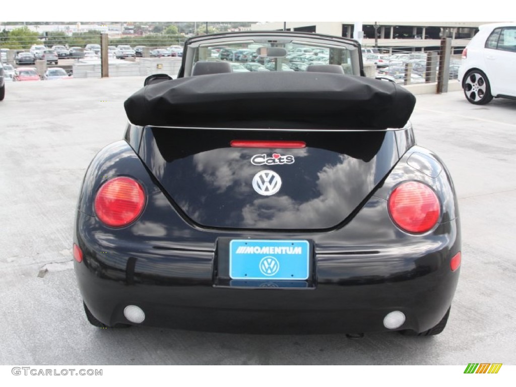 2004 New Beetle GL Convertible - Black / Black photo #4