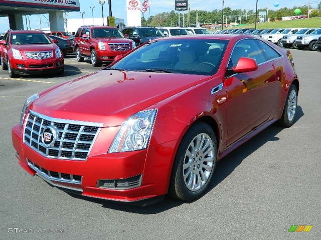 Crystal Red Tintcoat 2013 Cadillac CTS Coupe Exterior Photo #70097691