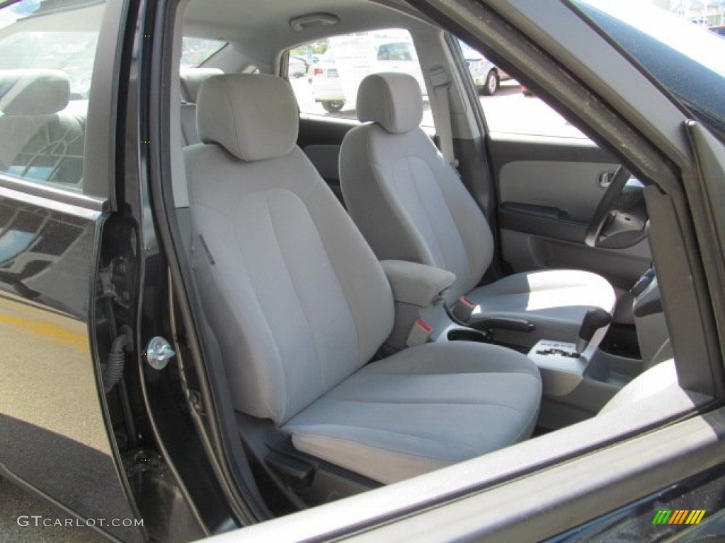 2009 Elantra GLS Sedan - Black Pearl / Gray photo #11
