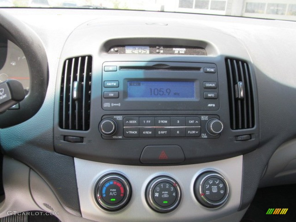 2009 Elantra GLS Sedan - Black Pearl / Gray photo #15