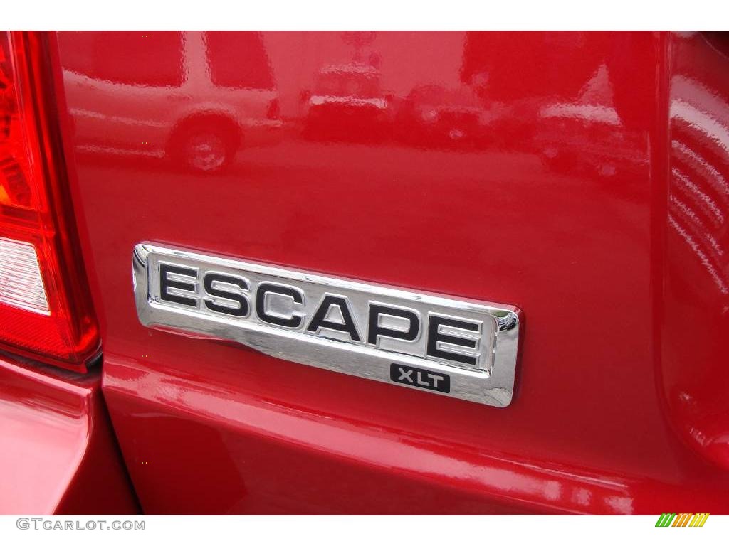 2008 Escape XLT V6 4WD - Redfire Metallic / Stone photo #8