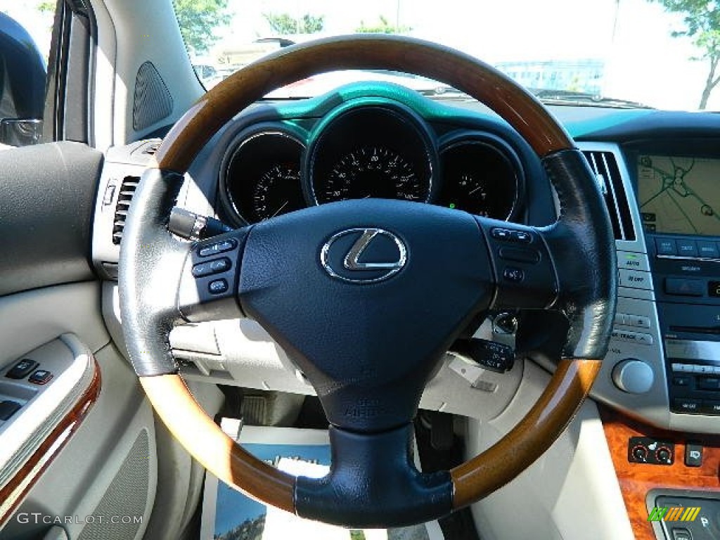 2007 Lexus RX 350 AWD Light Gray Steering Wheel Photo #70099742