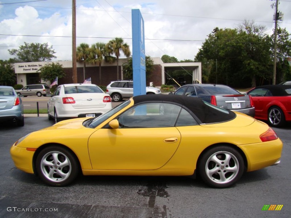 Speed Yellow 1999 Porsche 911 Carrera Cabriolet Exterior Photo #70100007