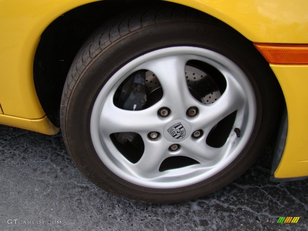 1999 911 Carrera Cabriolet - Speed Yellow / Black photo #17