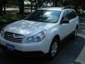 2011 Satin White Pearl Subaru Outback 2.5i Wagon  photo #1