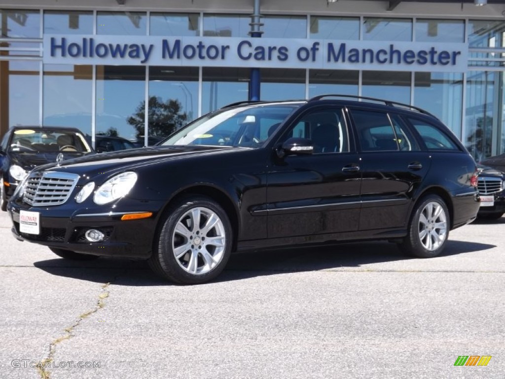 2009 E 350 4Matic Wagon - Black / Black photo #1