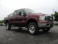 2006 Dark Toreador Red Metallic Ford F350 Super Duty XLT SuperCab 4x4  photo #19