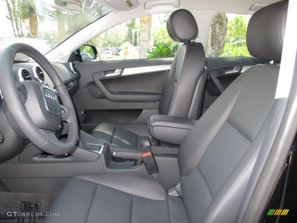 Black Interior 2013 Audi A3 2.0 TDI Photo #70102403