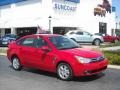 2008 Vermillion Red Ford Focus SES Sedan  photo #1