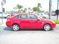 2008 Vermillion Red Ford Focus SES Sedan  photo #2