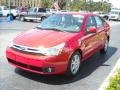 2008 Vermillion Red Ford Focus SES Sedan  photo #7