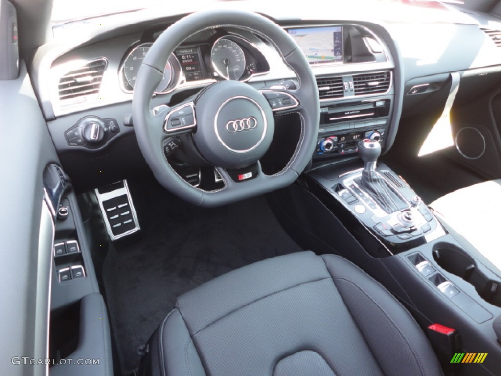 2013 Audi S5 3.0 TFSI quattro Convertible Black Dashboard Photo #70105098