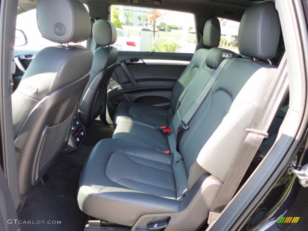 Black Interior 2013 Audi Q7 3.0 S Line quattro Photo #70105185