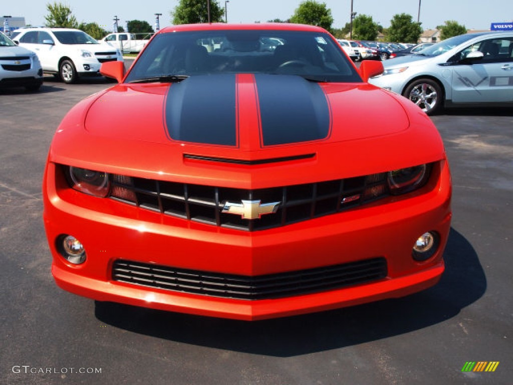 Inferno Orange Metallic 2010 Chevrolet Camaro SS/RS Coupe Exterior Photo #70105266